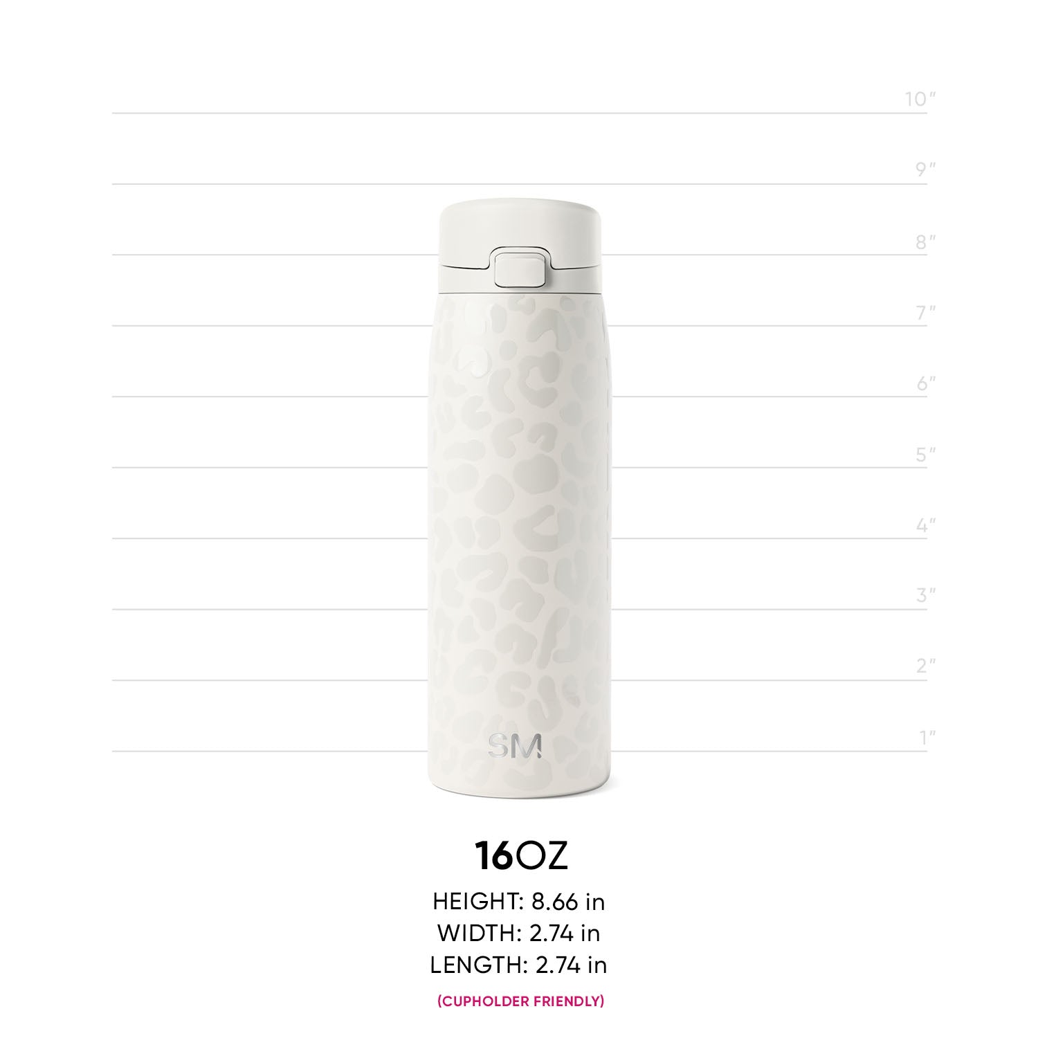 Soft cream-colored water bottle with minimal design on neutral light gray background