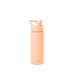 Peachy-pink salmon-colored product on neutral off-white background