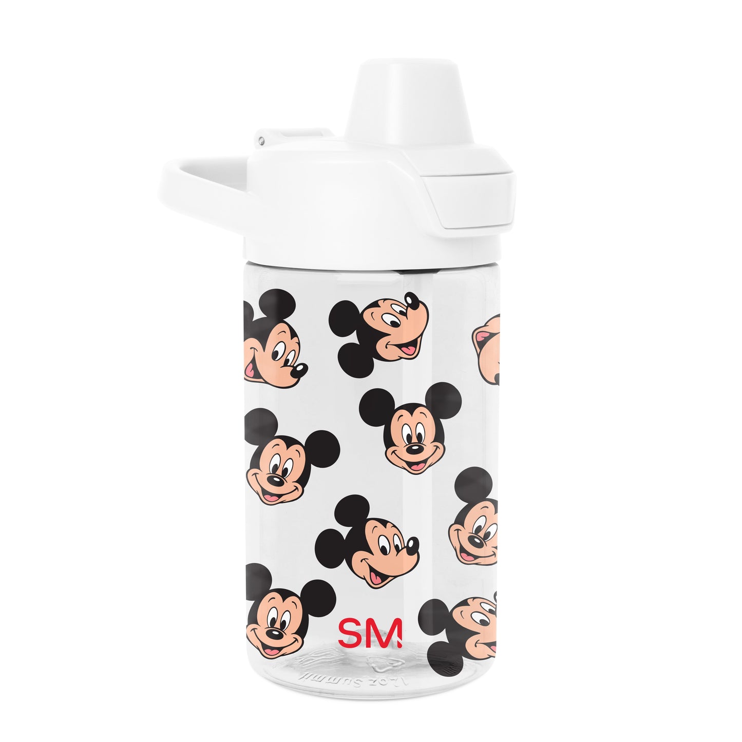 White drinkware with black and peach accents on white background