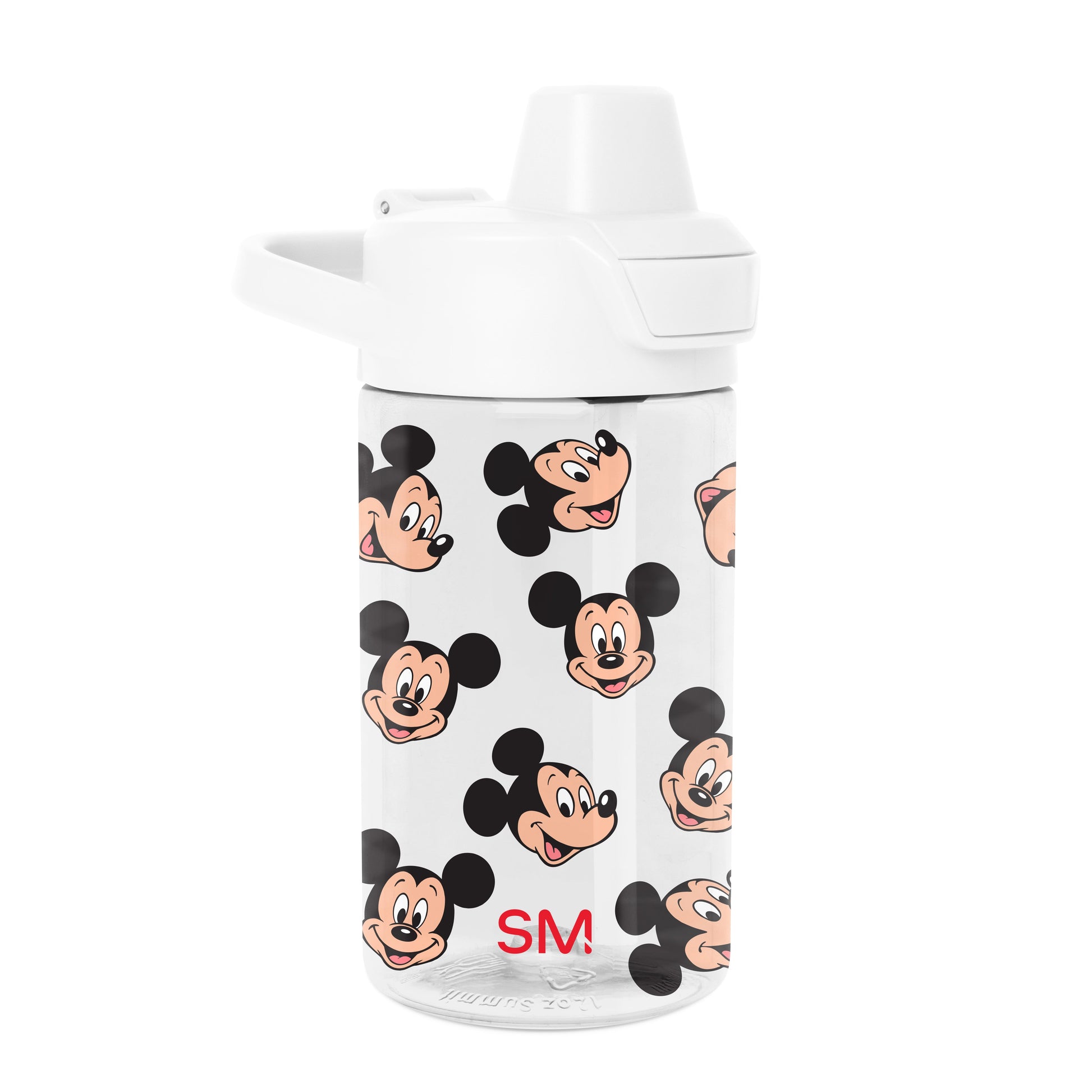 White drinkware with black and peach accents on white background